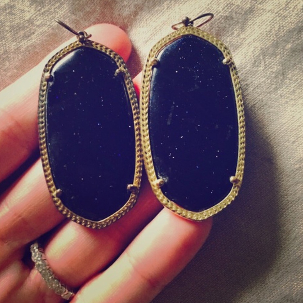 Blue goldstone danielles Kendra Scott